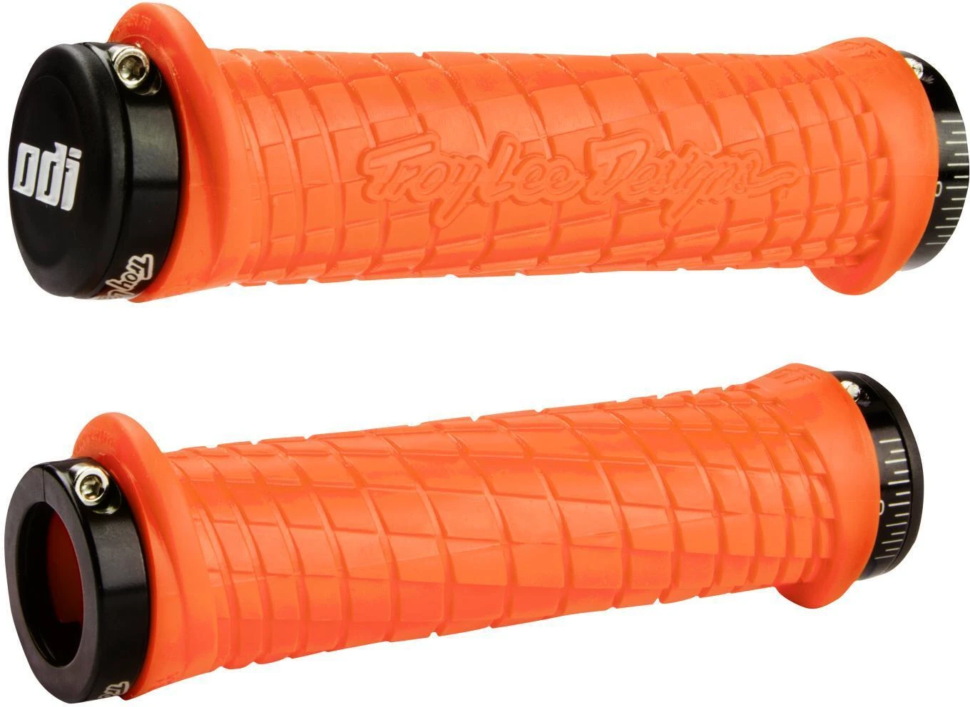 1. Mansoane bicicleta MTB ODI Grips Odi Troy Lee Design®, lungime 130 mm, orange