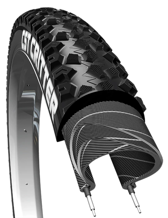 1. Anvelopa cauciuc CST 26 x 1, 95 MTB Critter, 22 TPI, Max PSI: 65, negru