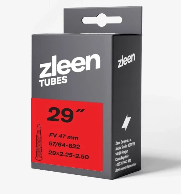 1. Camera anvelopa Zleen Tube 29 x 2.25-2.50, valva presta de bicicleta lungime 47mm, pentru cauciucuri MTB groase
