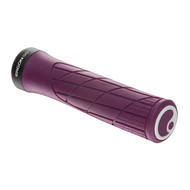 1. Set mansoane bicicleta Ergon GA2, calitate germana, pentru MTB / cross country, ergonomice, dopuri capete, mov