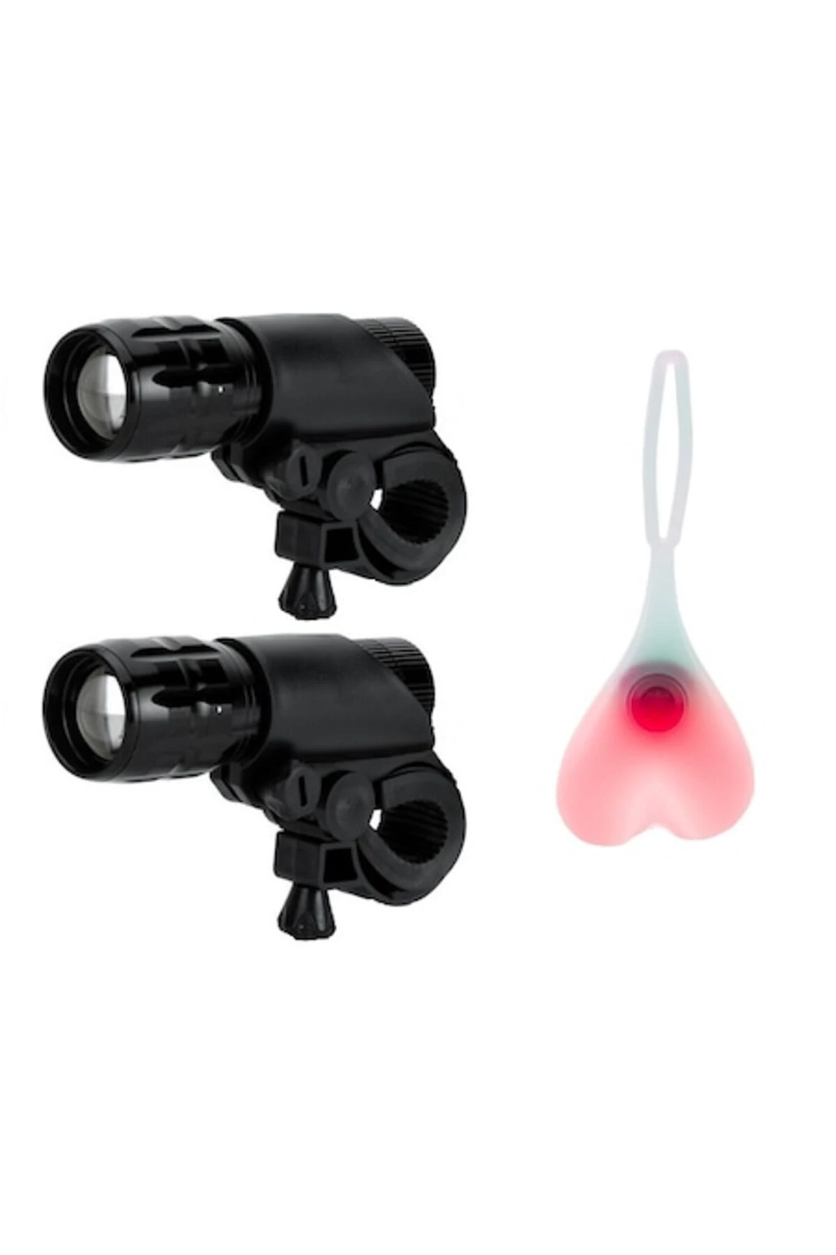 1. Set 3 buc, faruri zoom, stop balls led, 3 moduri luminare, negre