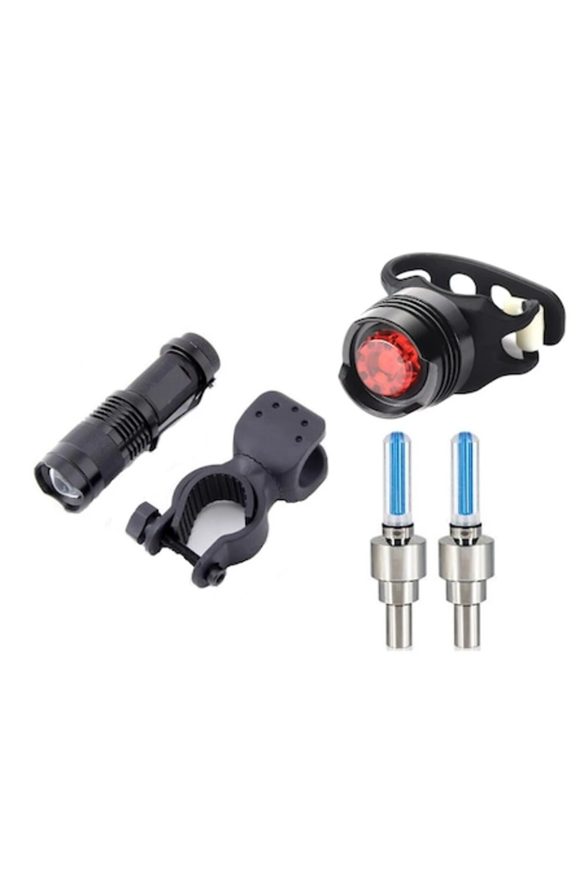 1. Set 2 bucati, Far fata zoom Q5, stop spate ruby, lumini valve, set complet, aluminiu aliaj, negru