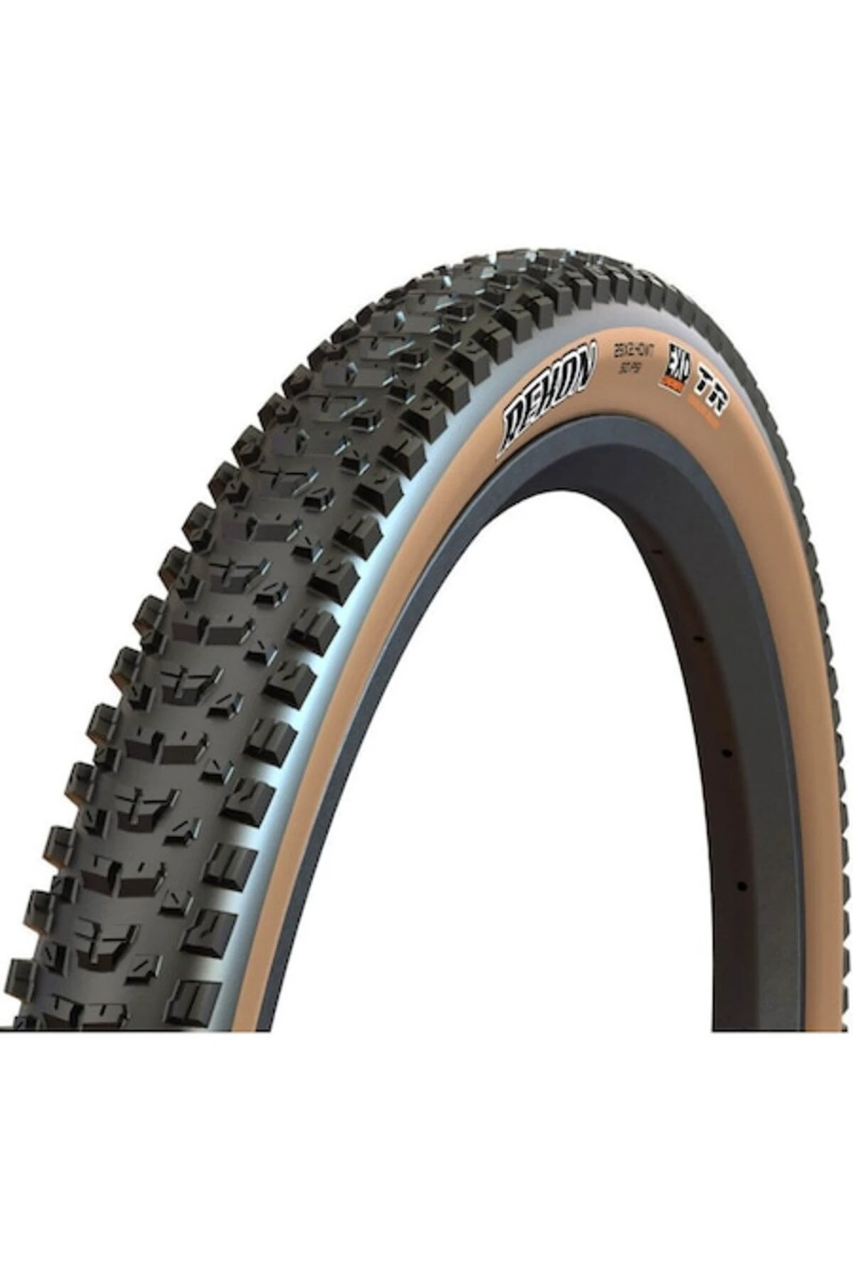 1. Anvelopa cauciuc bicicleta Maxxis Rekon 27.5 x 2.40, EXO, tanwall, ideala pentru pistele uscate de XC