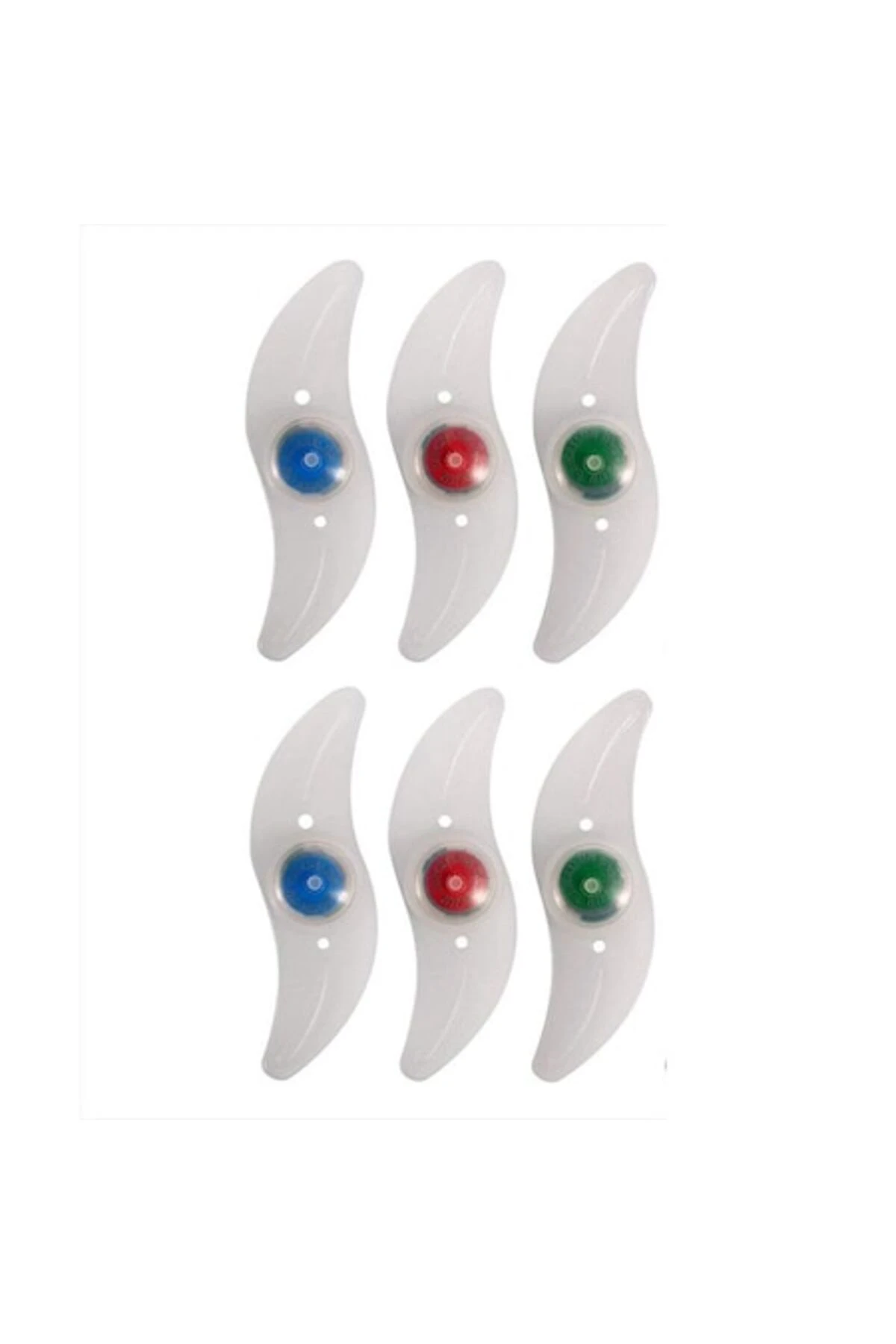 1. Set 6 bucati LED-uri spite roti bicicleta, baterii incluse, 3 moduri luminare, rosu & verde & albastru