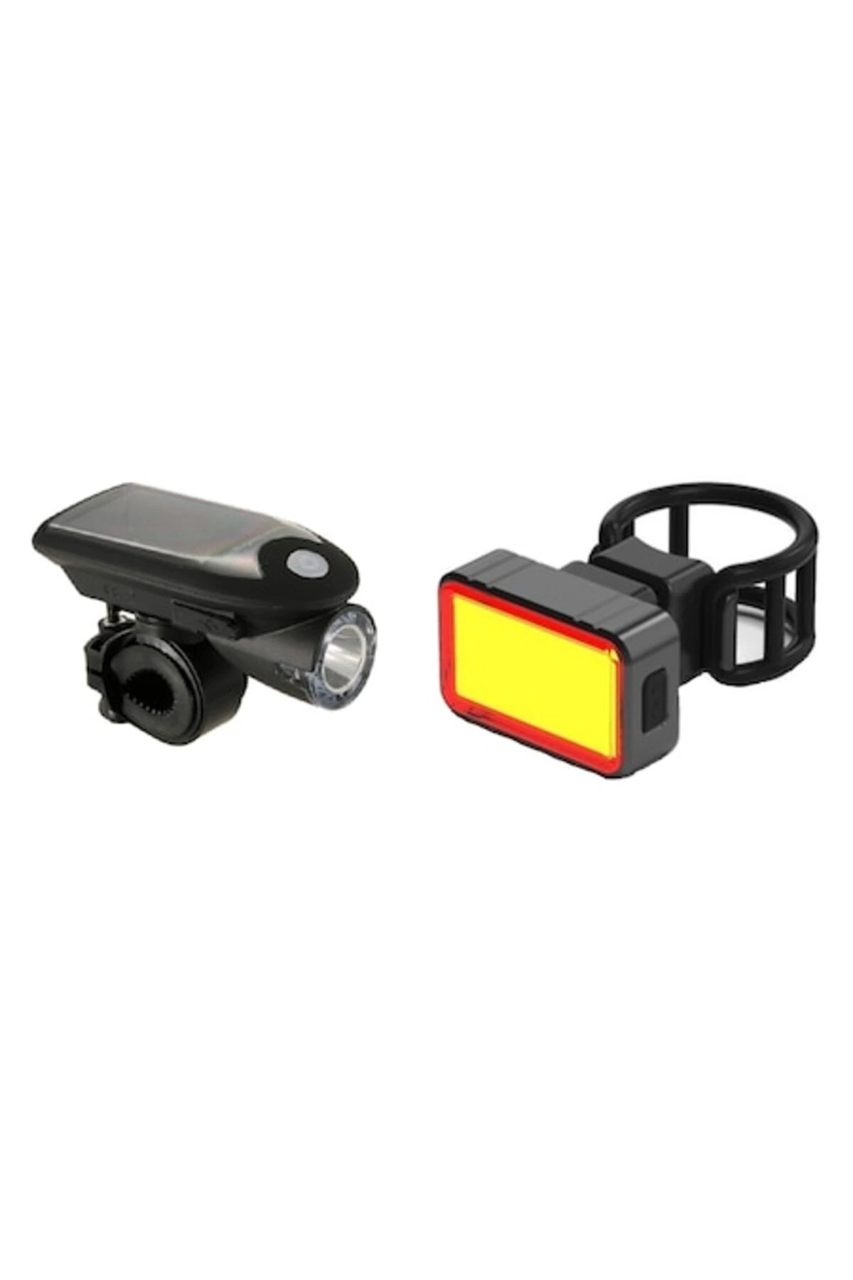 1. Set 2 bucati, Far solar si stop 28 leduri, reincarcabile USB, modele noi, brand Carsons, negru