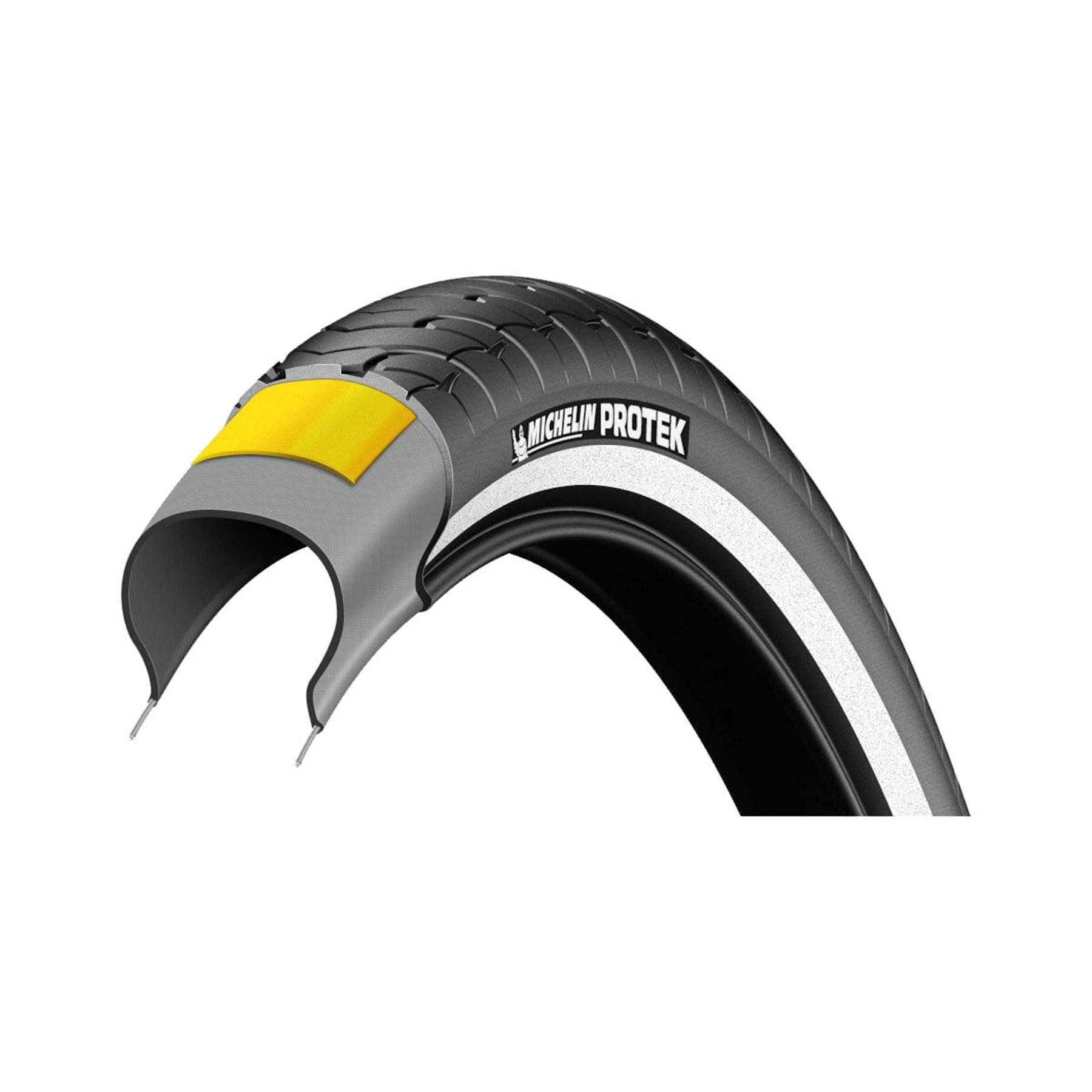 1. Anvelopa cauciuc Michelin Protek 700 x 40c Access Line, ideal pentru oras, negru