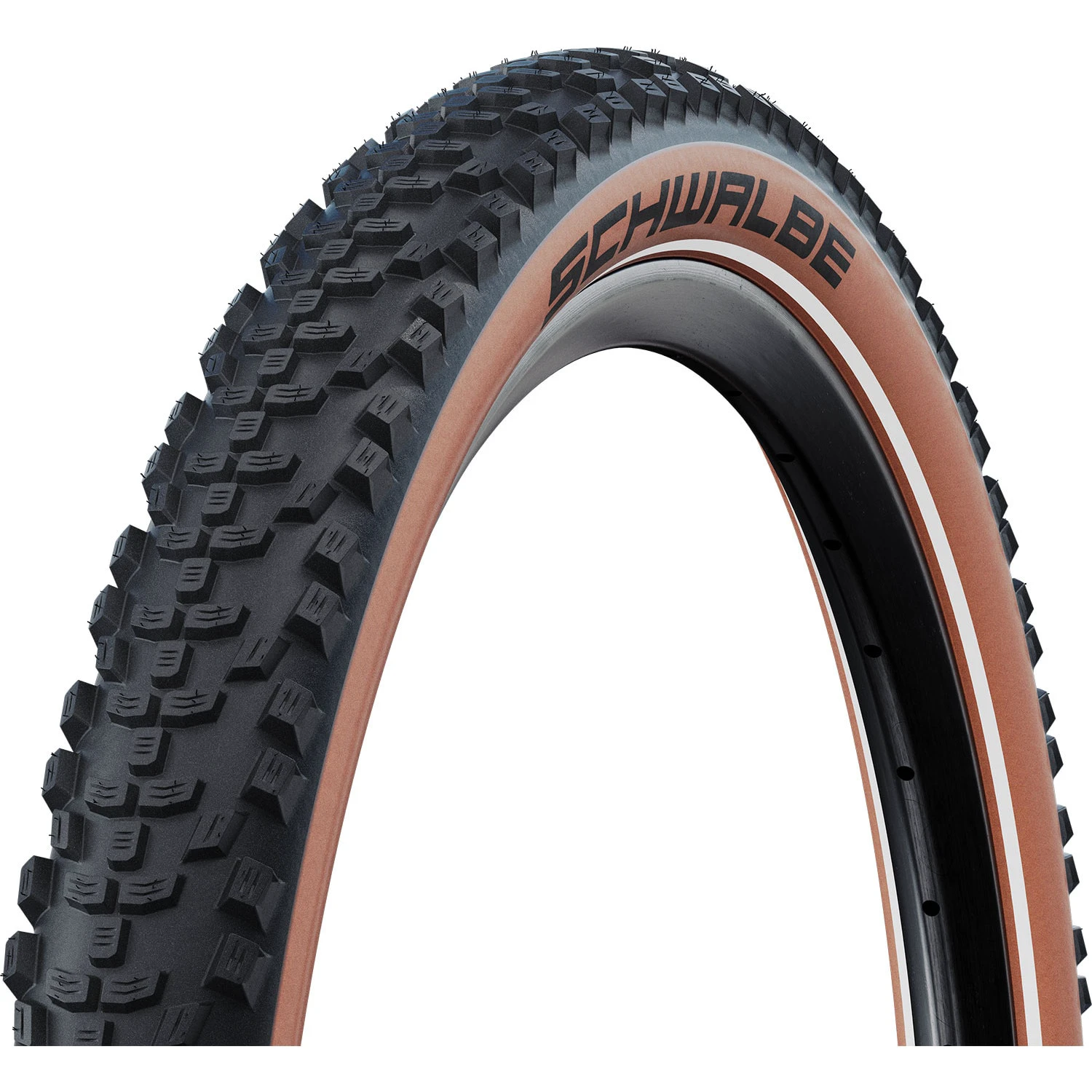 1. Anvelopa Schwalbe Smart Sam Performance Addix 29 x 2.60, presiune 2.0 - 4.0 bar, cauciuc pentru utilizare universala, maro tanwall