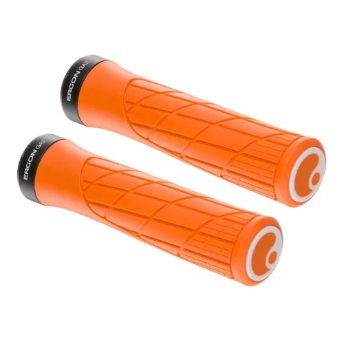 1. Set mansoane bicicleta Ergon GA2, calitate germana, pentru MTB / cross country, ergonomice, dopuri capete, orange
