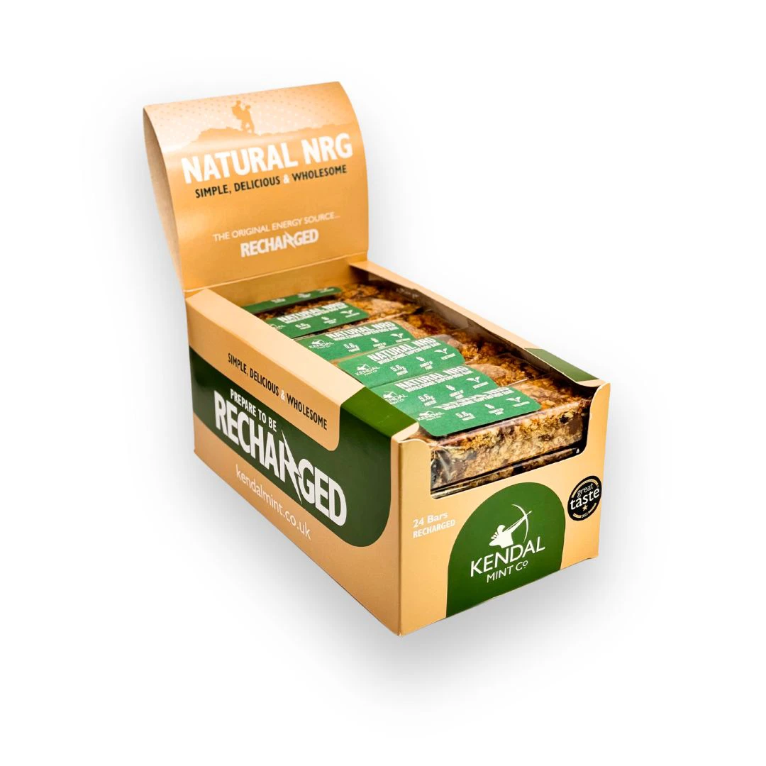 1. Natural NRG: High Protein Freshly Baked Superfood Energy Bar | 54 Bars x 70g | Ideal for Running, Cycling, Swimming, Triathlons, & Marathons - G