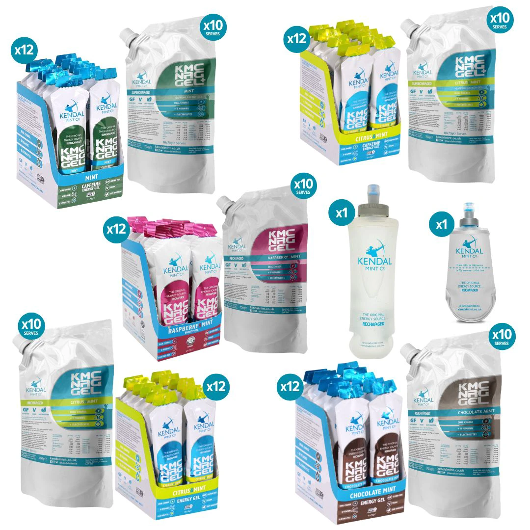 1. The Energy Gel Bundle - Black Friday 2025 Exclusive Ideal for Running, Cycling, Swimming, Triathlons, & Marathons | Kendal Mint Co