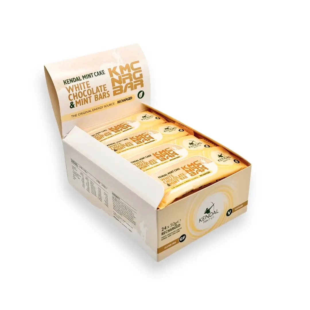 1. KMC NRG BAR: White Chocolate Coated Kendal Mint Cake 50g (Clearance)