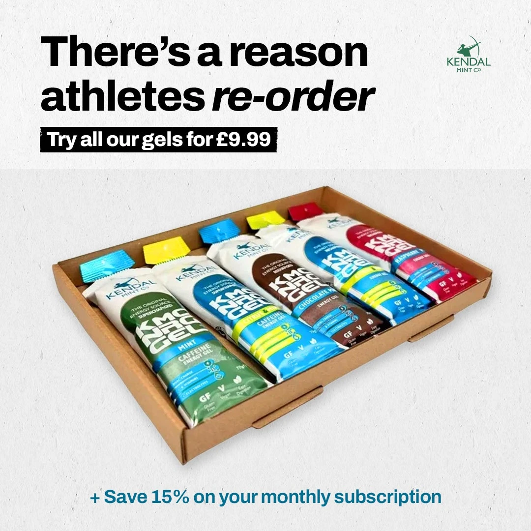 1. KMC Energy Gel Starter Pack | Ideal for Running, Cycling, Swimming, Triathlons, & Marathons - Kendal Mint Co