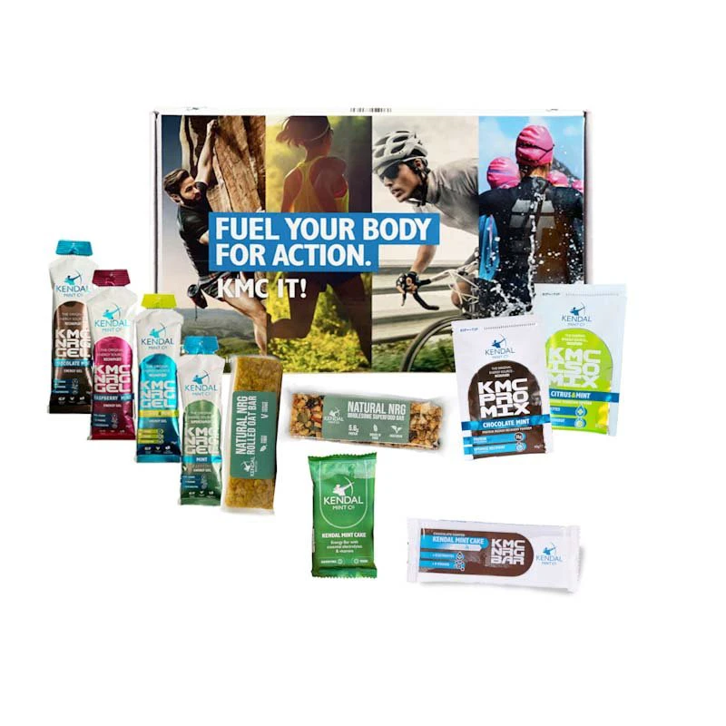 1. KMC Product Taster Pack | Kendal Mint Energy Bars, Energy Gels, Isotonic & Protein Recovery Power - Kendal Mint Co