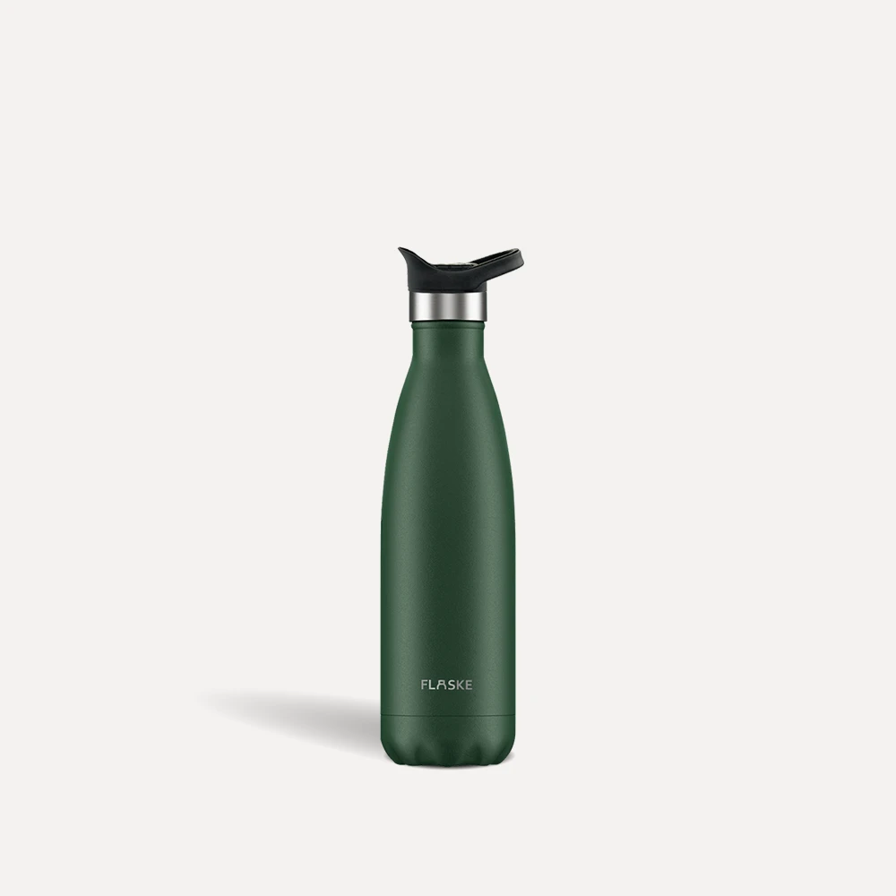 1. FLASKE Sports Bottle 500ML / Moss