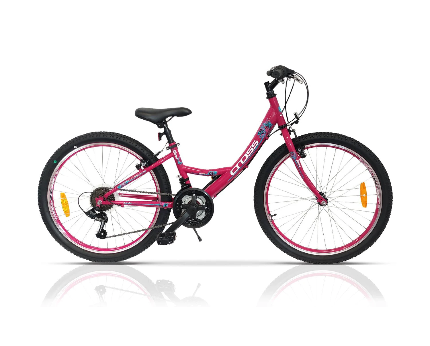 3. Bicicleta copii mtb CROSS Alissa 24 - Roz | 8-10 ani