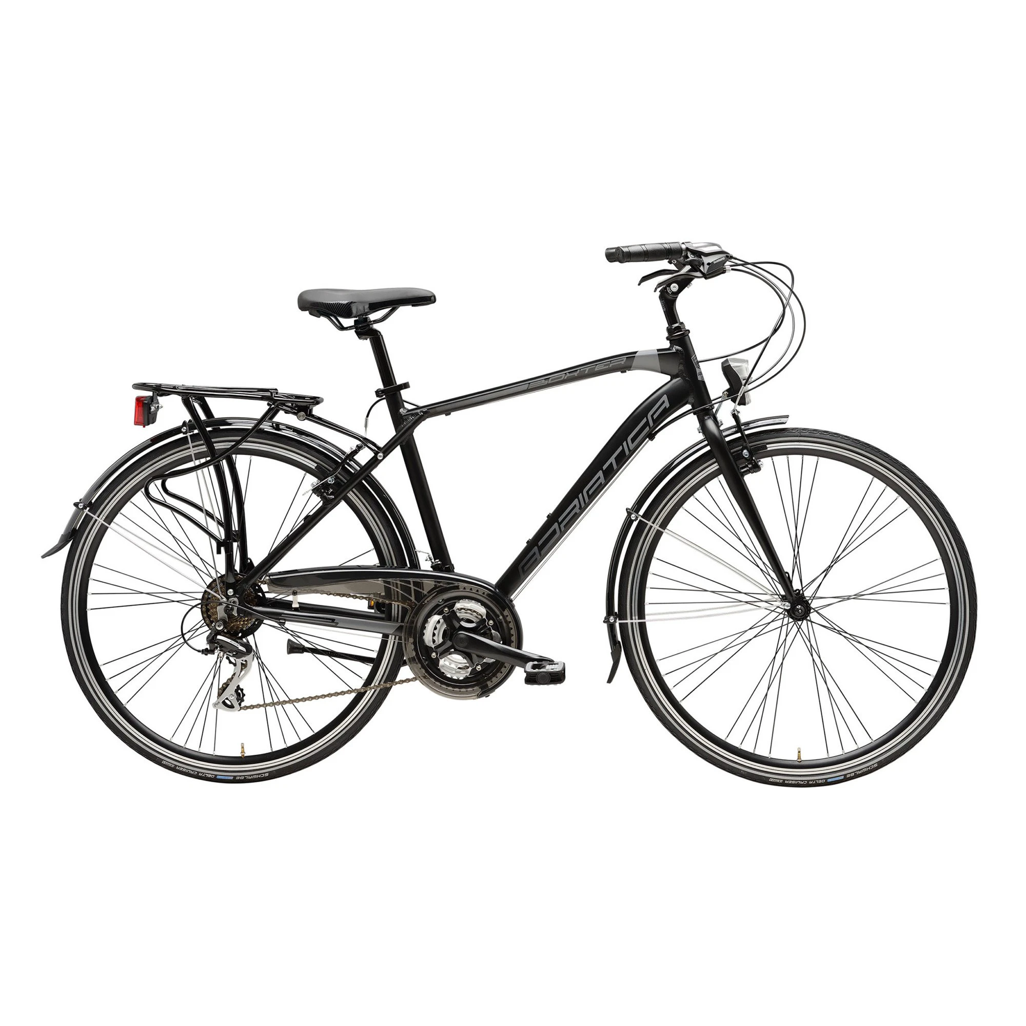 1. Bicicleta Adriatica Boxter HP MAN 21V Neagra 50 cm