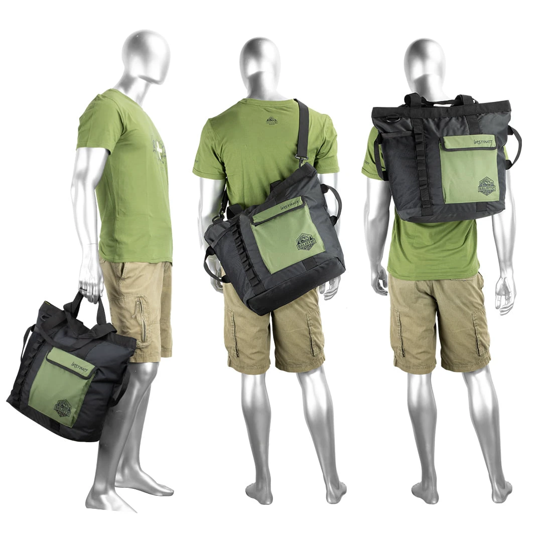 14. Instinct - geanta multifunctionala Ballistic Tote 35 litri - negru verde army