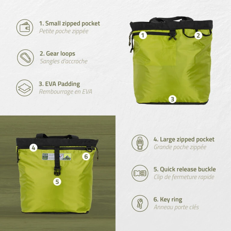 21. Instinct - geanta multifunctionala Ballistic Tote 35 litri - negru verde army