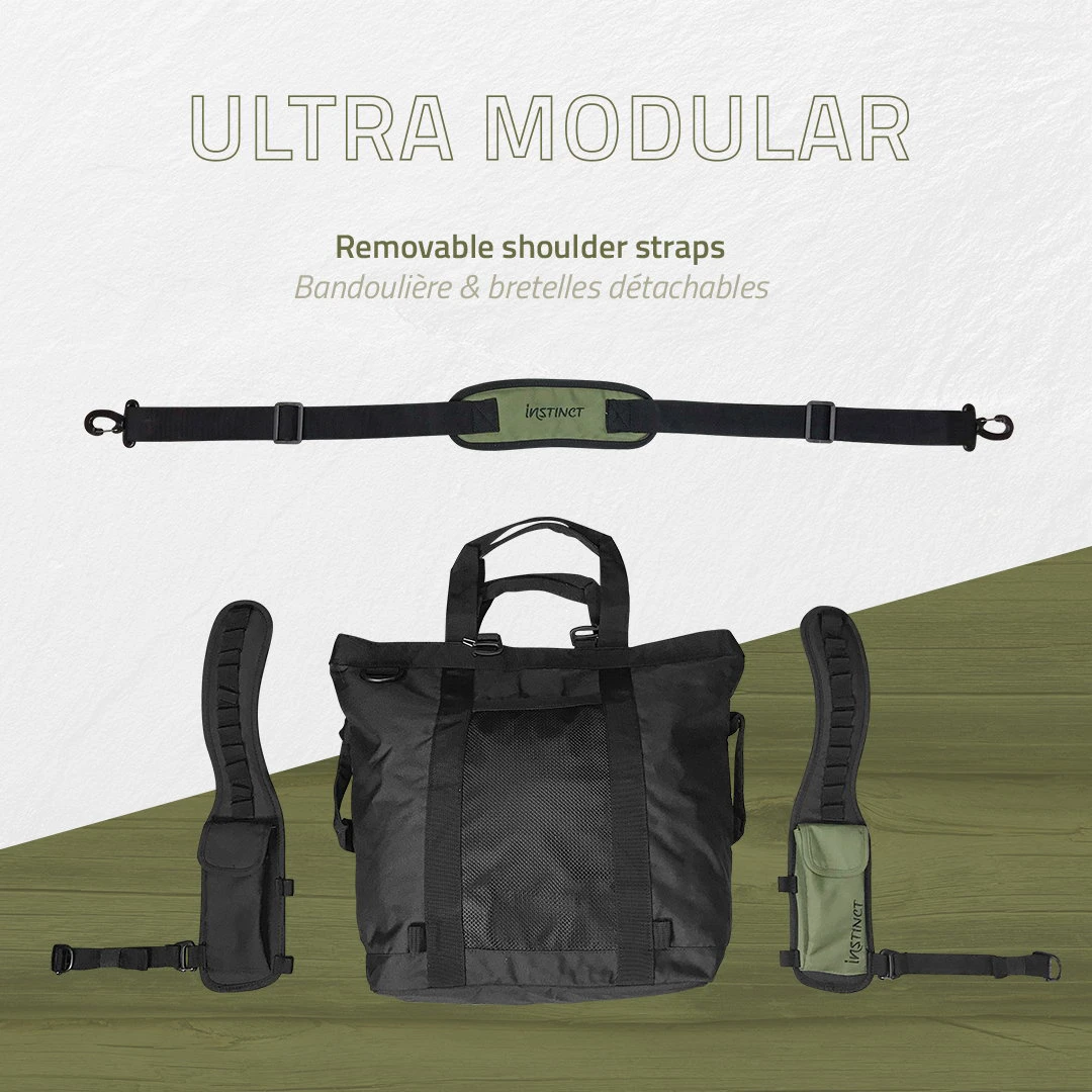 19. Instinct - geanta multifunctionala Ballistic Tote 35 litri - negru verde army