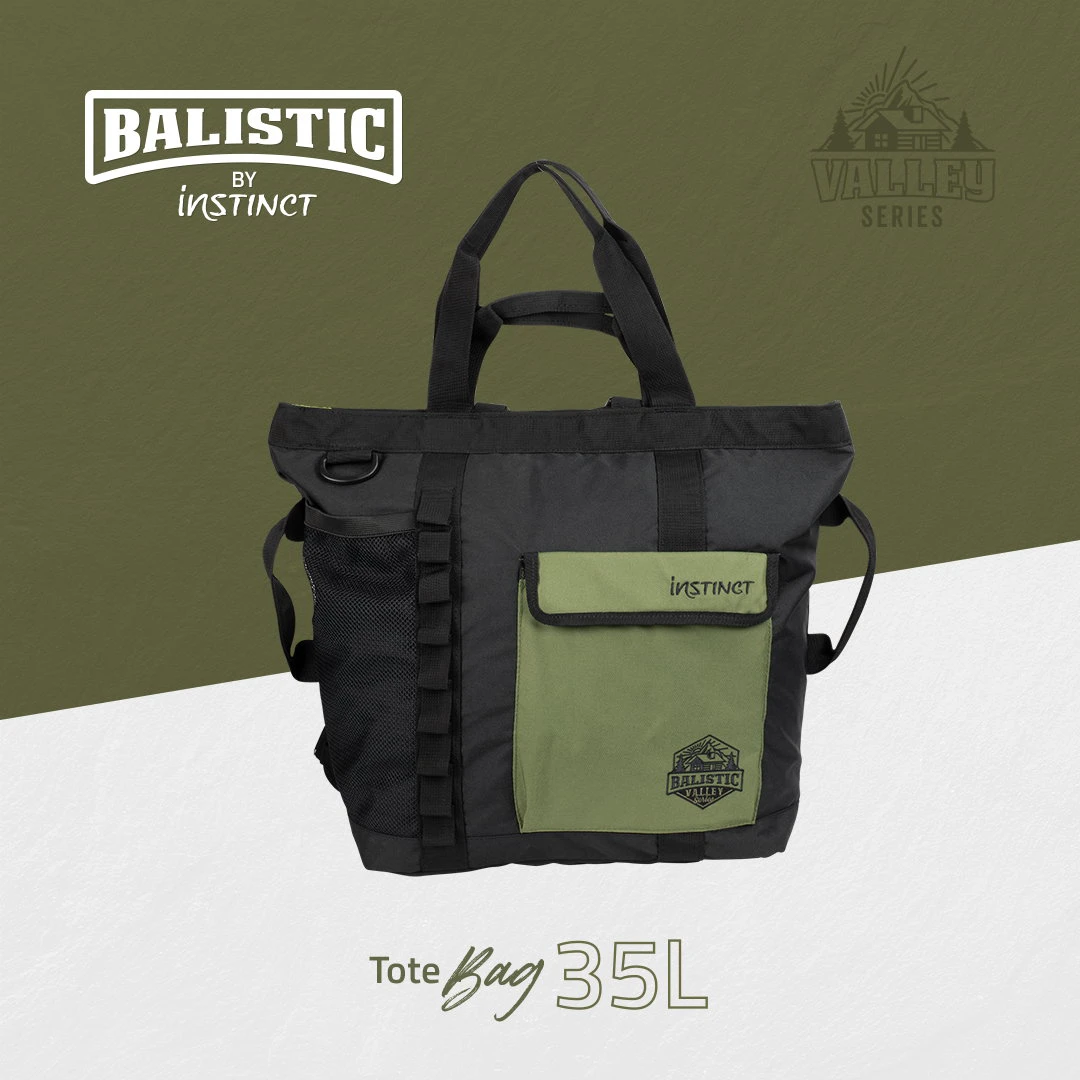 17. Instinct - geanta multifunctionala Ballistic Tote 35 litri - negru verde army