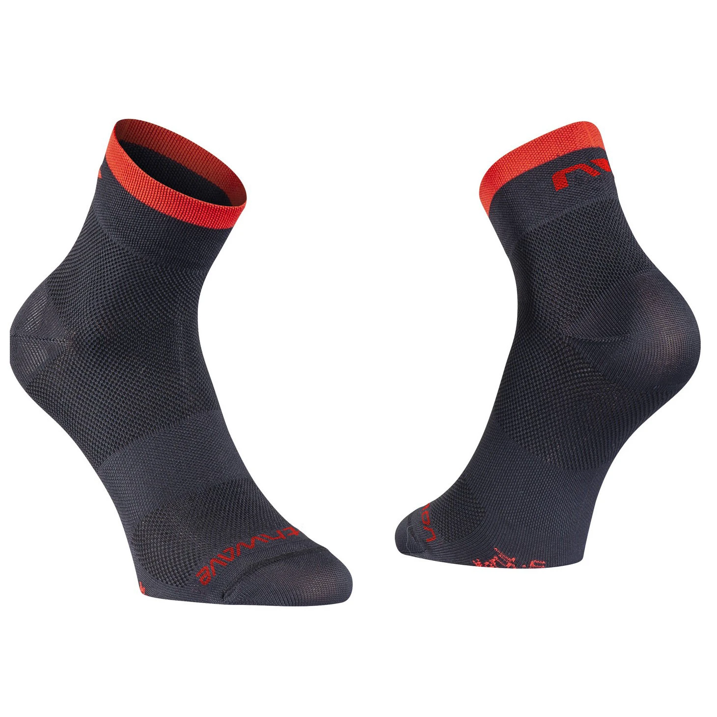 1. Northwave - sosete ciclism origin socks - negru rosu