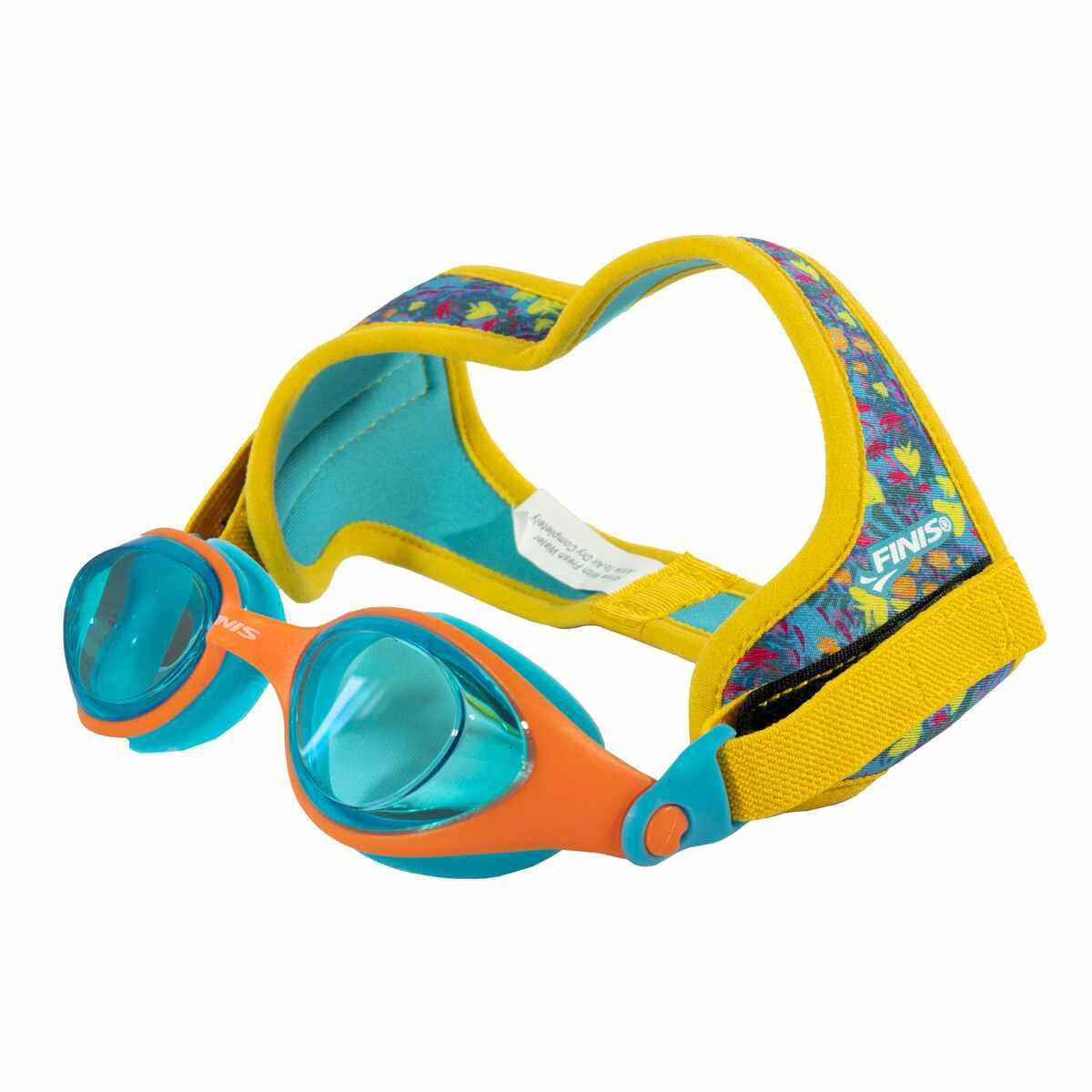 Finis - ochelari inot pentru copii DragonFlys Fish Tint - galben albastru cu lentile albastre - 56531