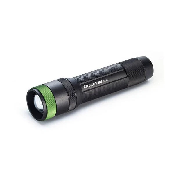 1. GP - Lanterna reincarcabila Discovery CR41, 650 lm, 1x18650 Lithium ion 2600mAh - negru