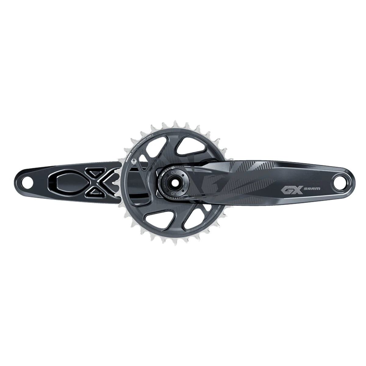 1. Angrenaj SRAM GX Eagle DUB 12 viteze 170mm 32 dinti, Culoare: Black