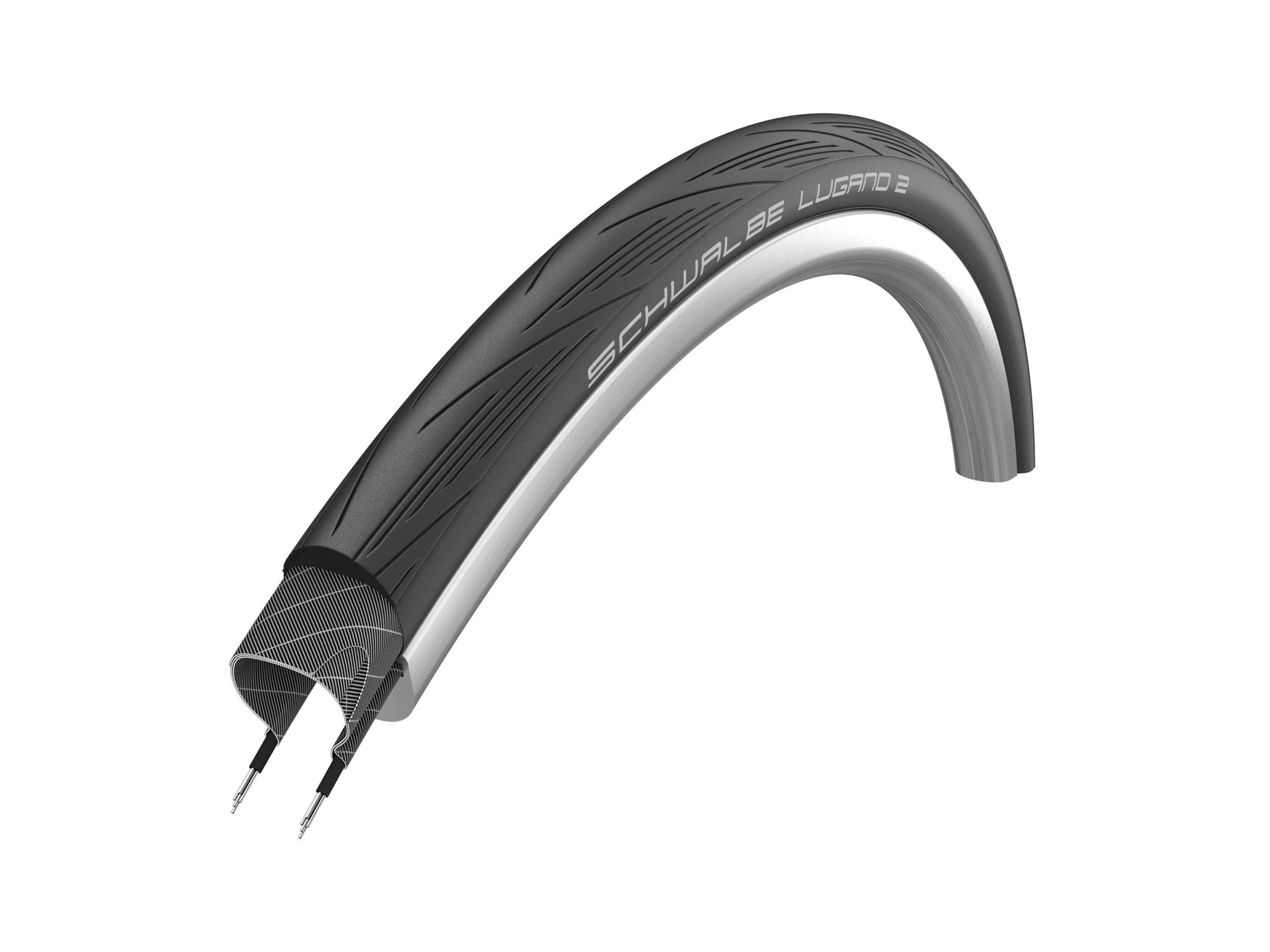2. Cauciuc SCHWALBE Lugano II Endurance - 700x25C (25-622) HS471 B/B, SiC - Sarma
