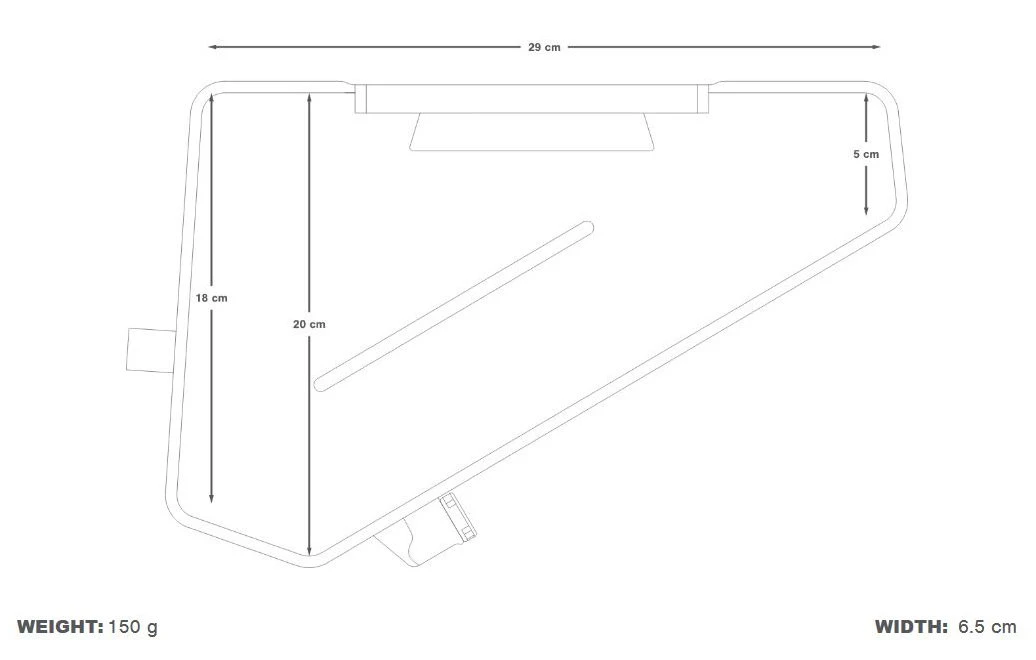 8. Apidura - Recipient apa pentru Bicicleta Frame Pack Hydration Bladder 3 litri - transparent