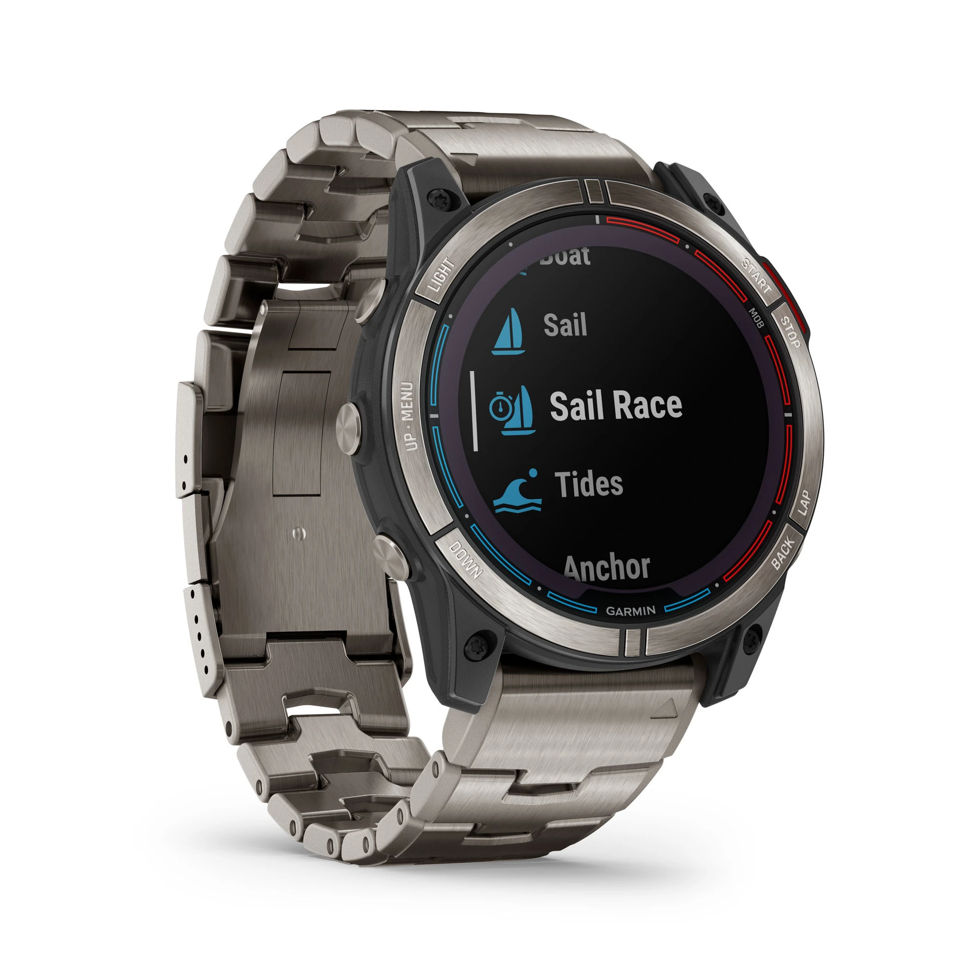 8. Garmin - quatix 7x Solar Titanium - ceas inteligent premium cu GPS