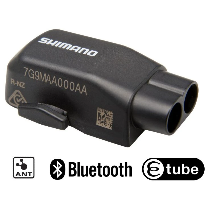 4. Shimano - adaptor unitate wireless Di2 EW-WU101 pentru bicicleta, E-TUBE PORT X 2 - negru