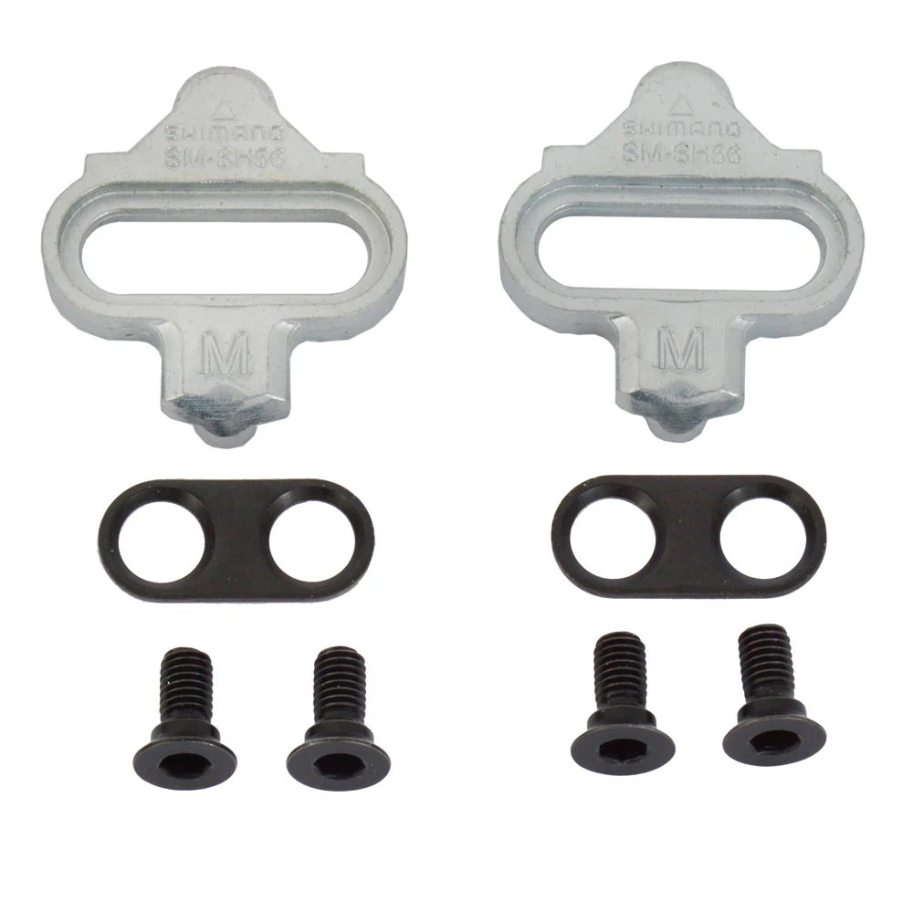 8. Shimano - pedale bicicleta MTB PD-T421, cu catadioptrii si placute SM-SH56 - negru
