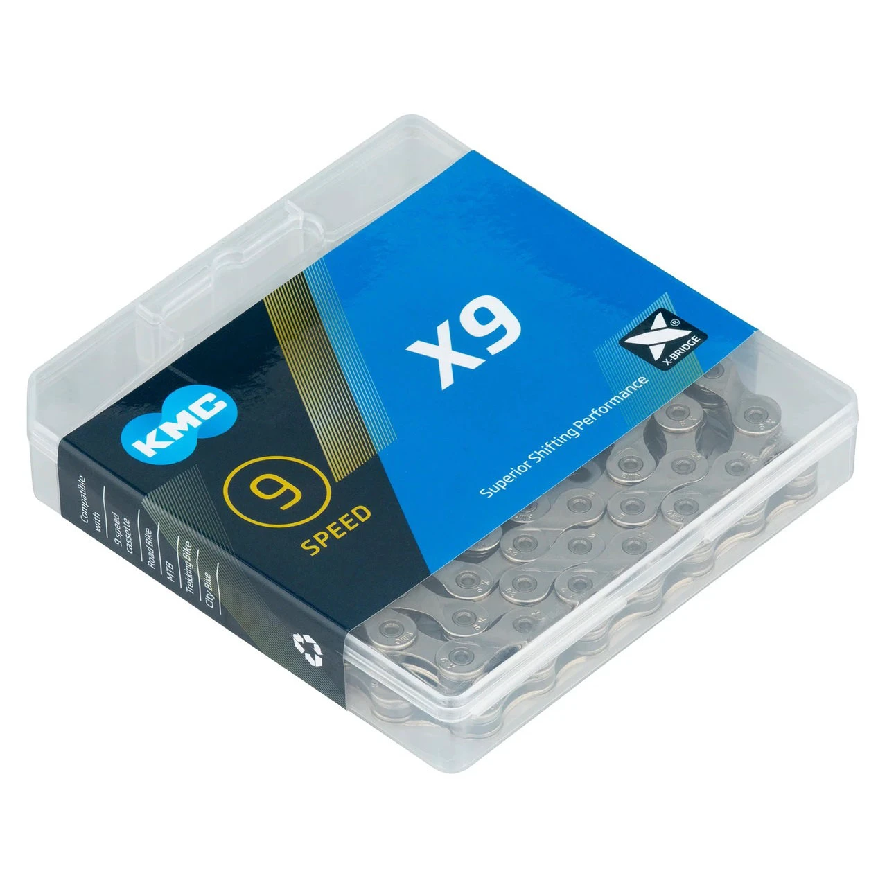 3. Kmc - Lant Bicicleta 9 viteze X9 - gri