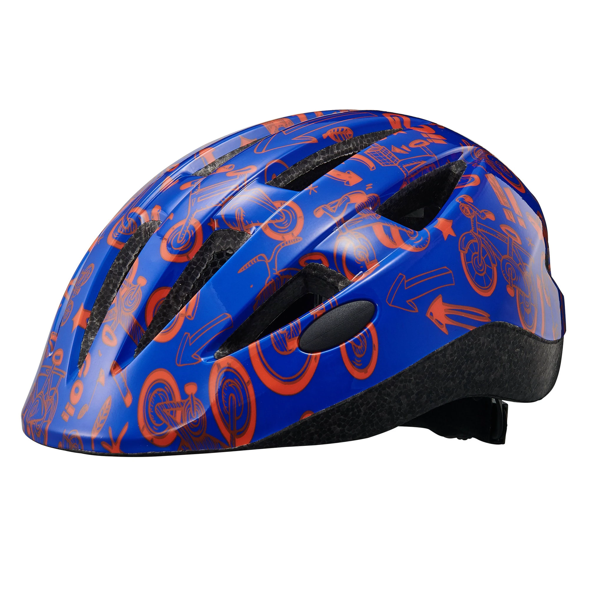 1. Merida - casca ciclism pentru copii Power helmet - albastru model rosu