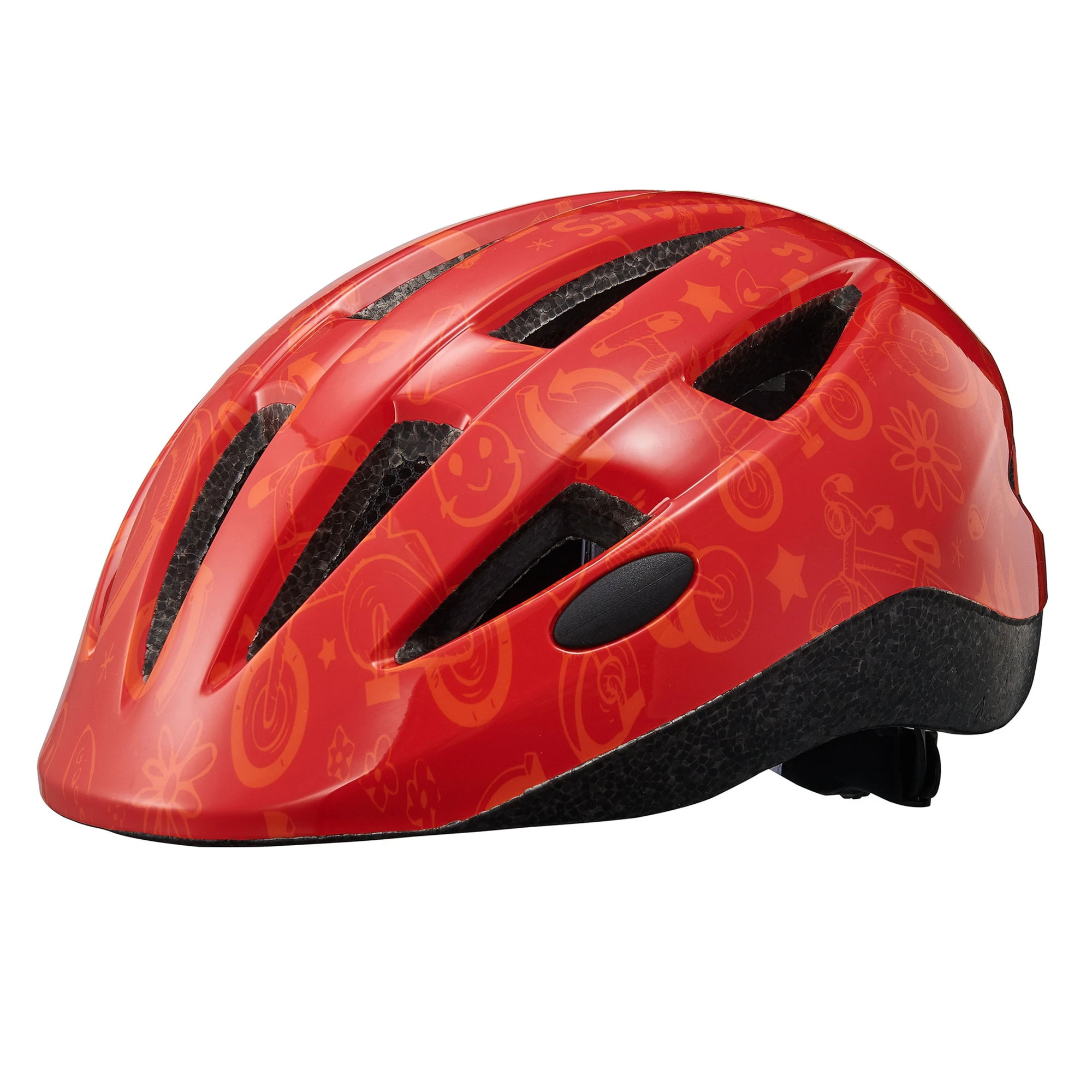 1. Merida - casca ciclism pentru copii Power helmet - rosu model portocaliu