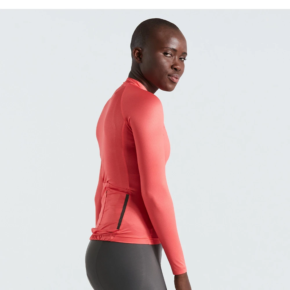 3. Tricou SPECIALIZED Women's SL Air Solid LS - Vivid Coral