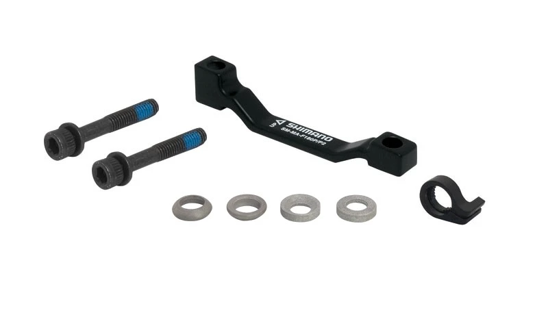 1. Adaptor etrier fata Shimano Post/Post 203 mm negru