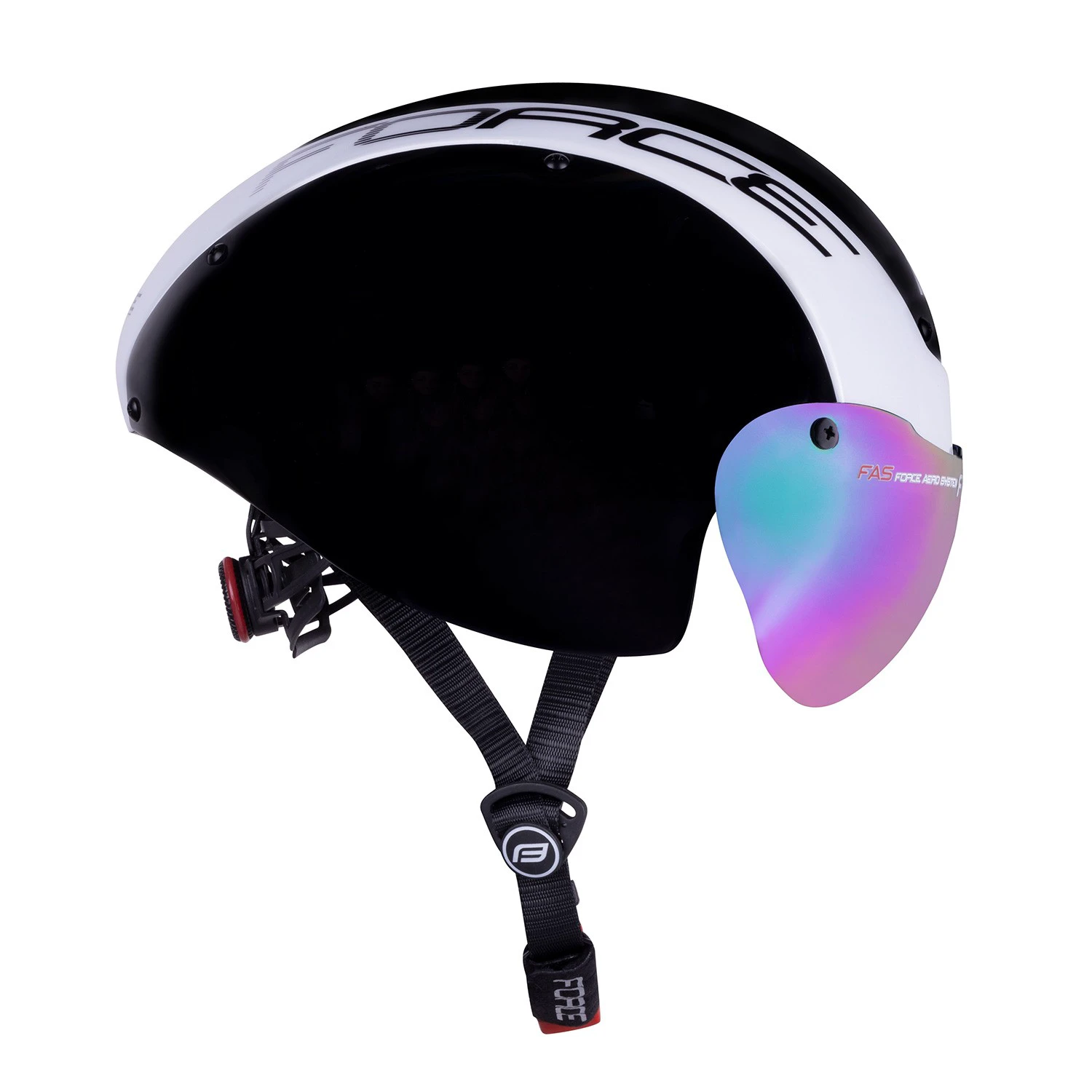 3. Casca Force Globe Air alb/negru L-XL (58-62 cm)
