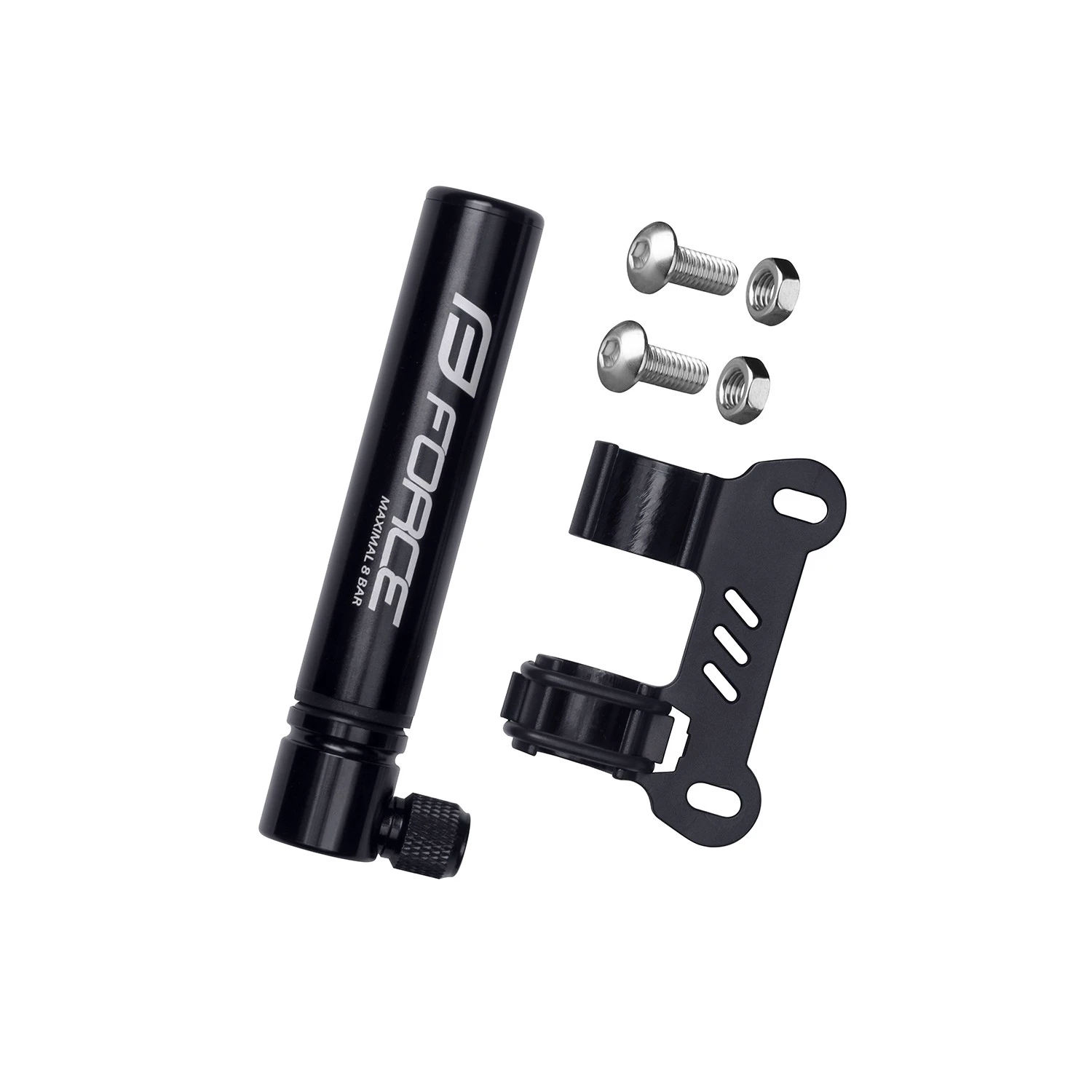 2. Minipompa Force Mini aliaj, negru