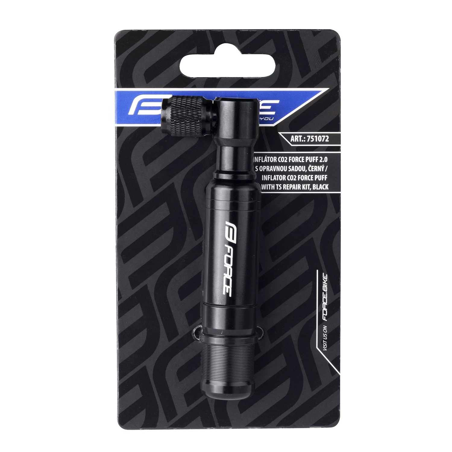 4. Pompa CO2 Force Puff 2.0 Aluminiu, Negru