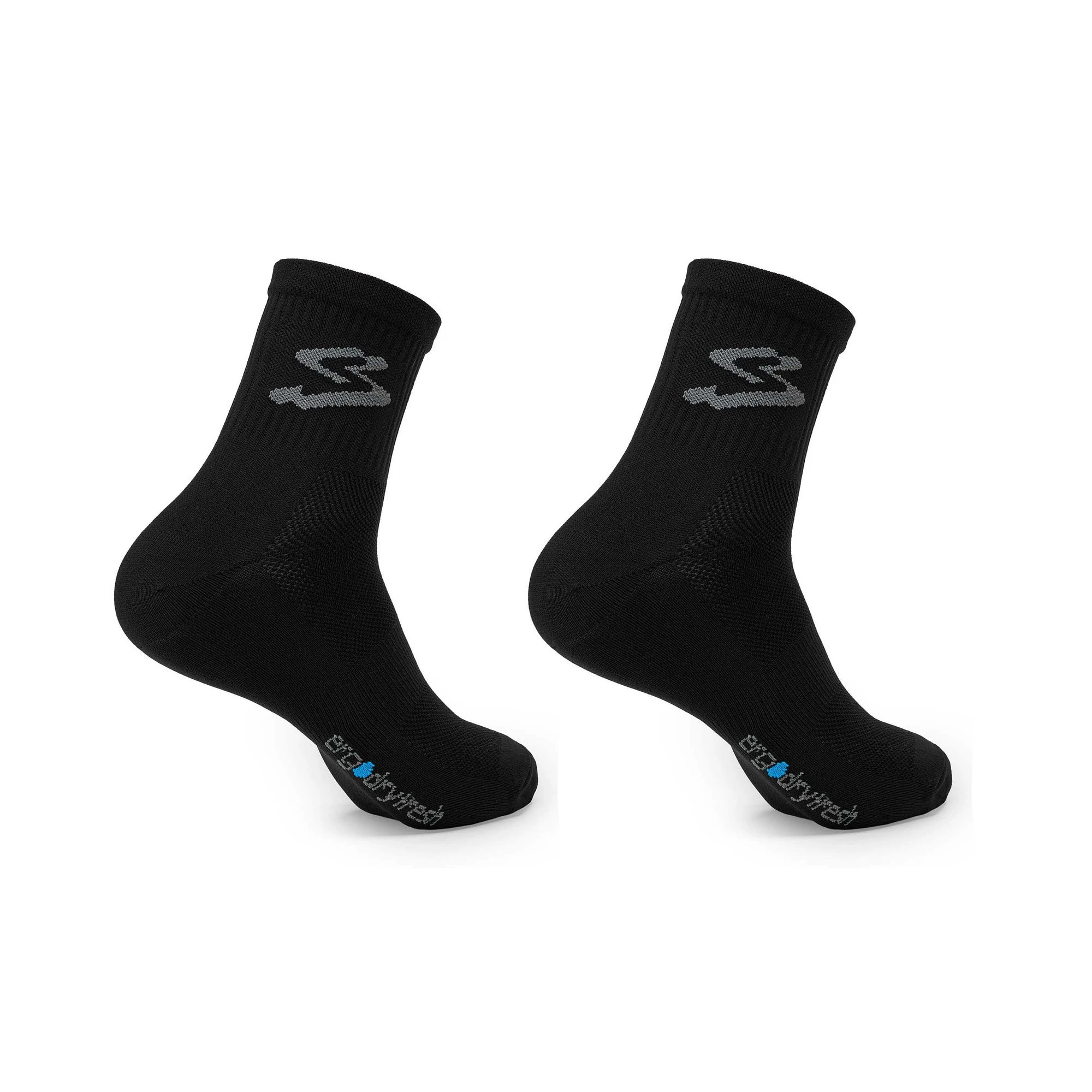 2. Spiuk - Set sosete ciclism medii 16 cm TOP TEN MEDIUM 2 socks pack - negru