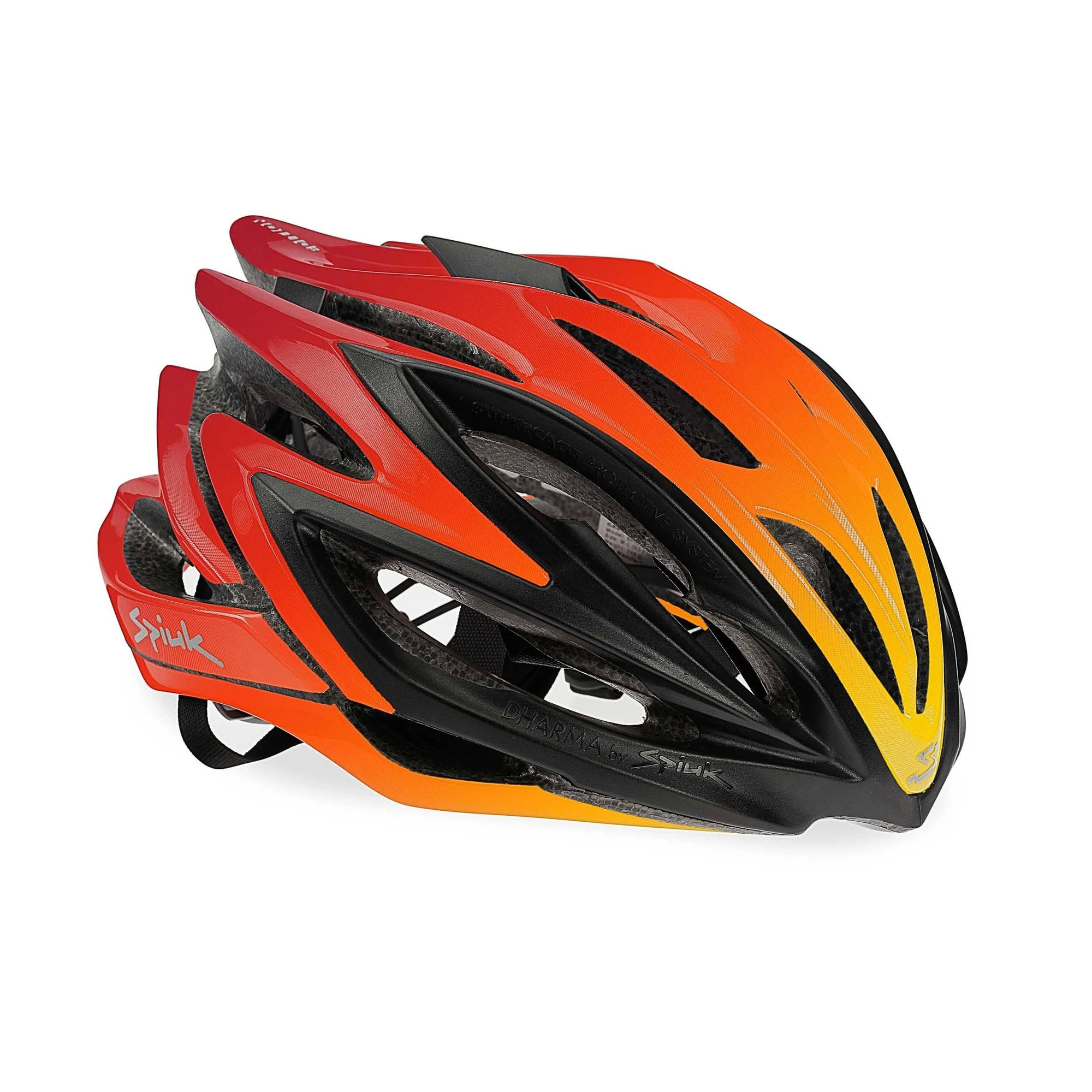1. Spiuk - Casca ciclism DHARMA Edition helmet - portocaliu flacara negru