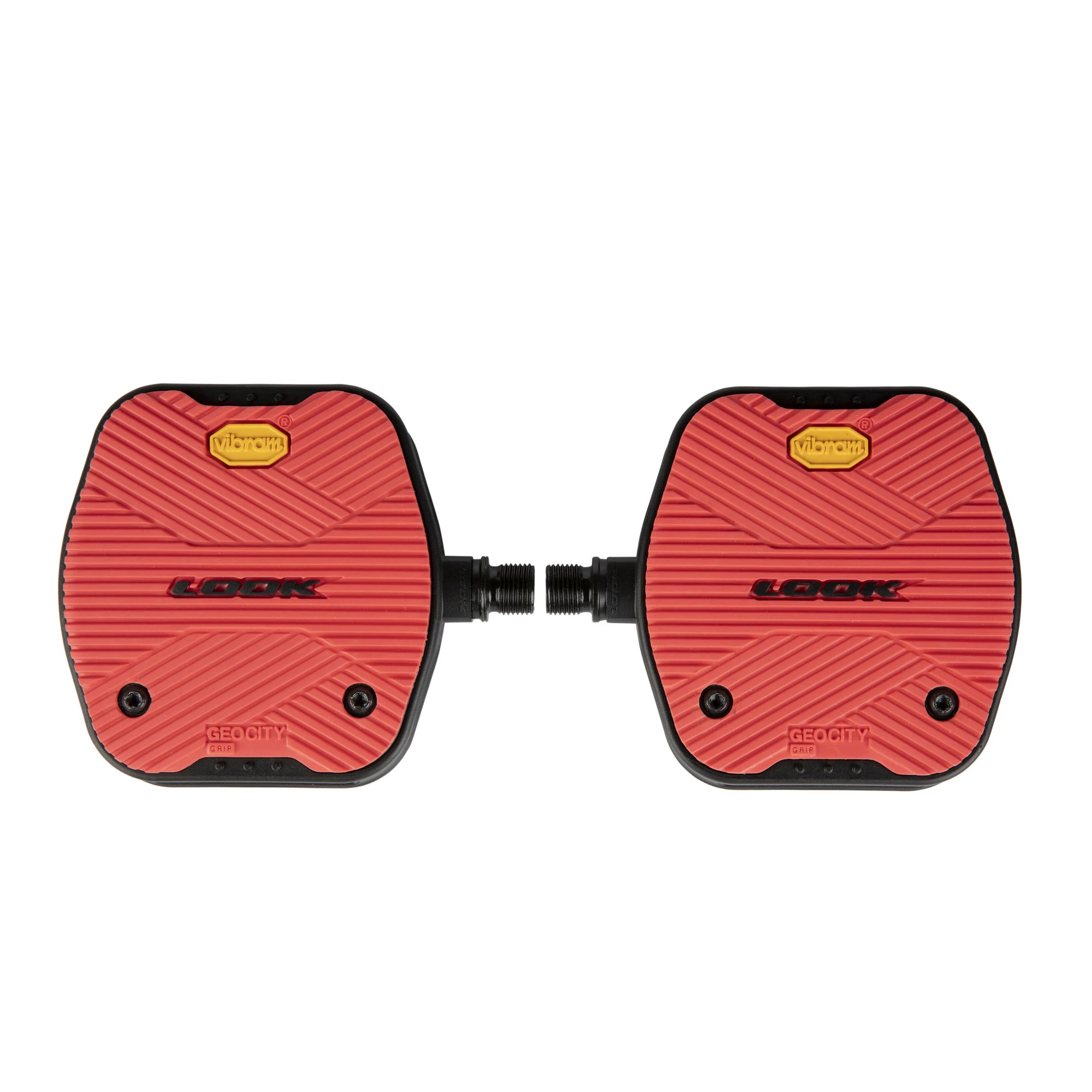 1. Look - pedale flat pentru oras cu Vibram - Geo City Grip - rosu