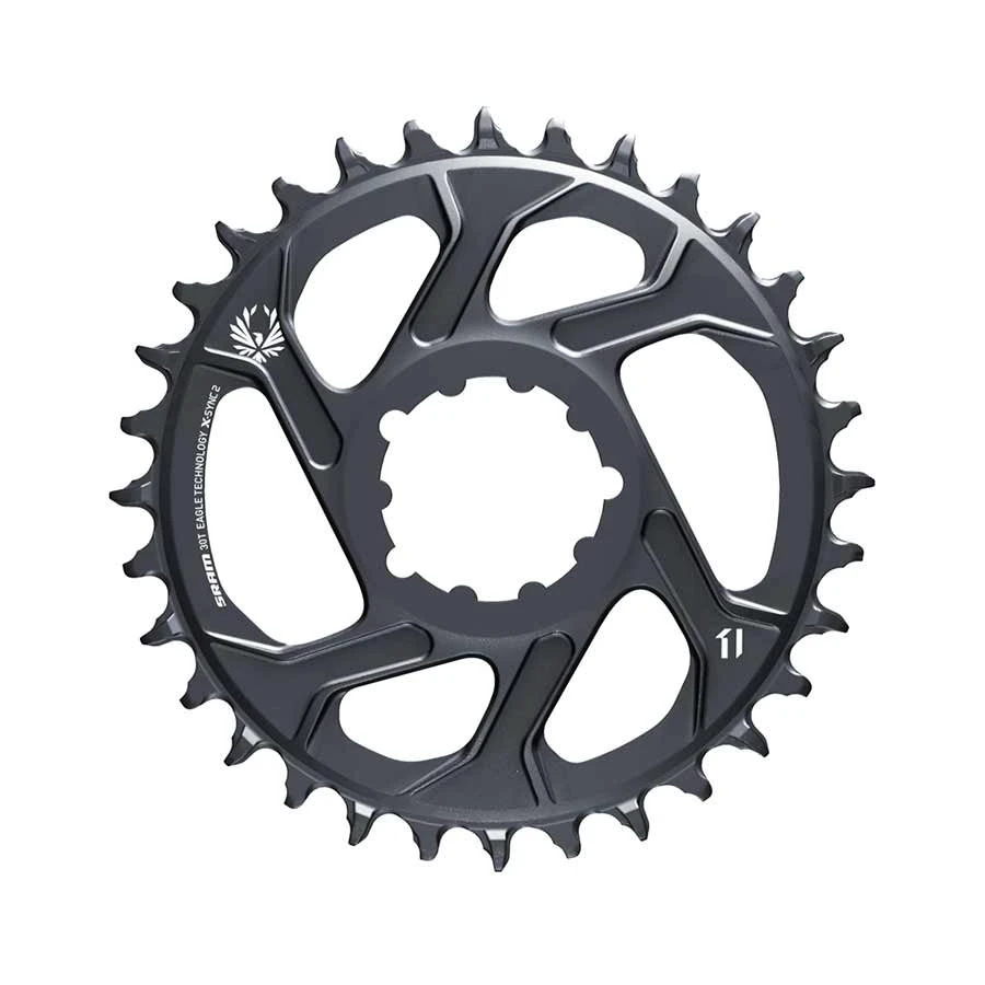 1. Foaie Angrenaj Sram X-SYNC 2 Direct Mount 3mm Offset Boost - 30T, Gri