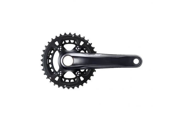 2. Angrenaj pedalier Shimano Deore XT FC-M8100-2 - Brat 175 Mm, 2 x 12 Viteze, 36-26T, Negru