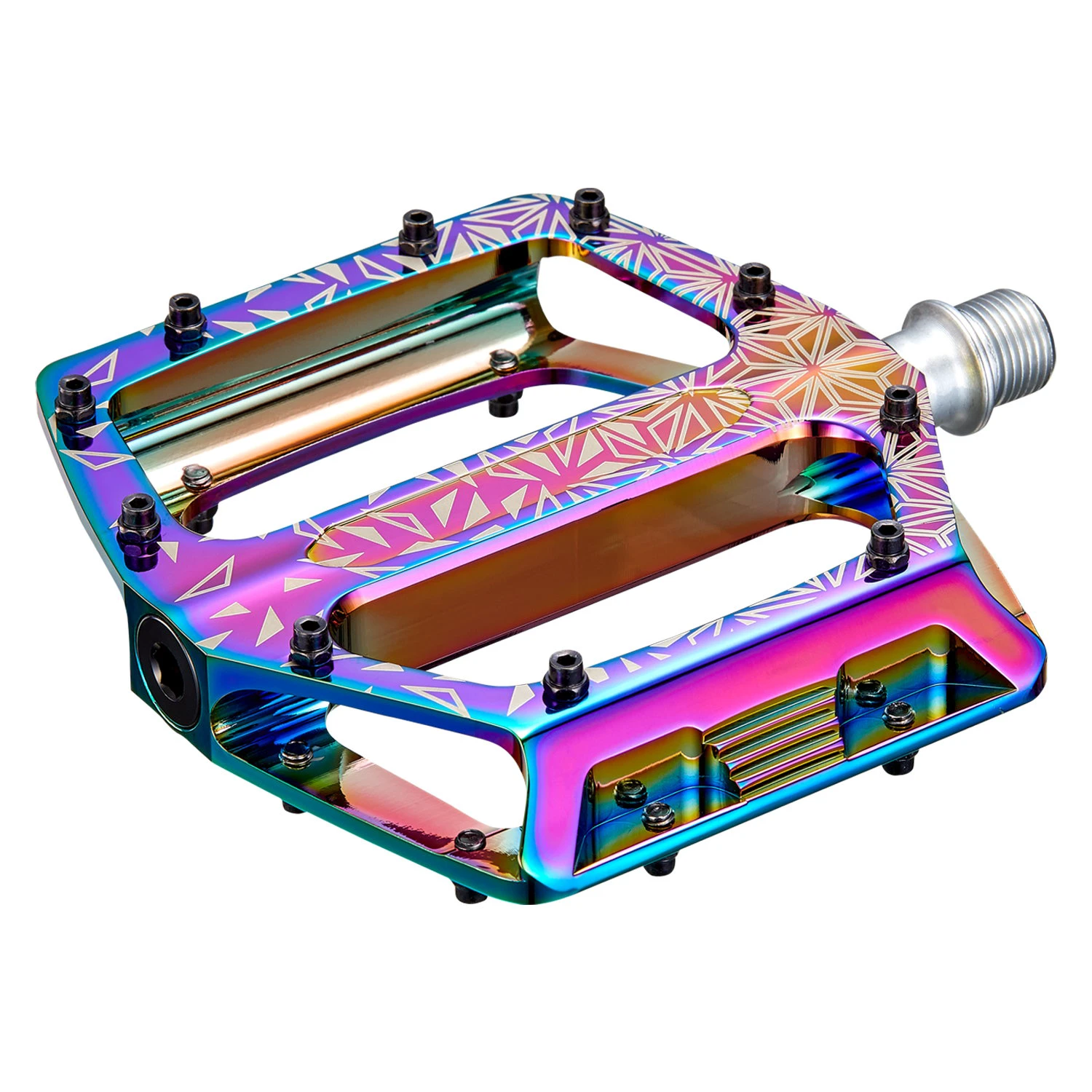 1. Pedale SUPACAZ Krypto - CNC Alloy - Oil Slick