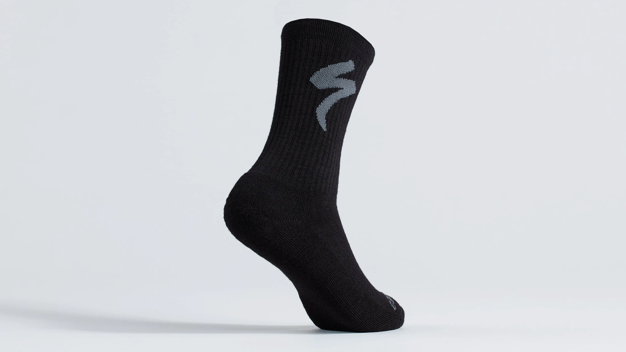 3. Sosete SPECIALIZED Merino Midweight Tall Logo - Black