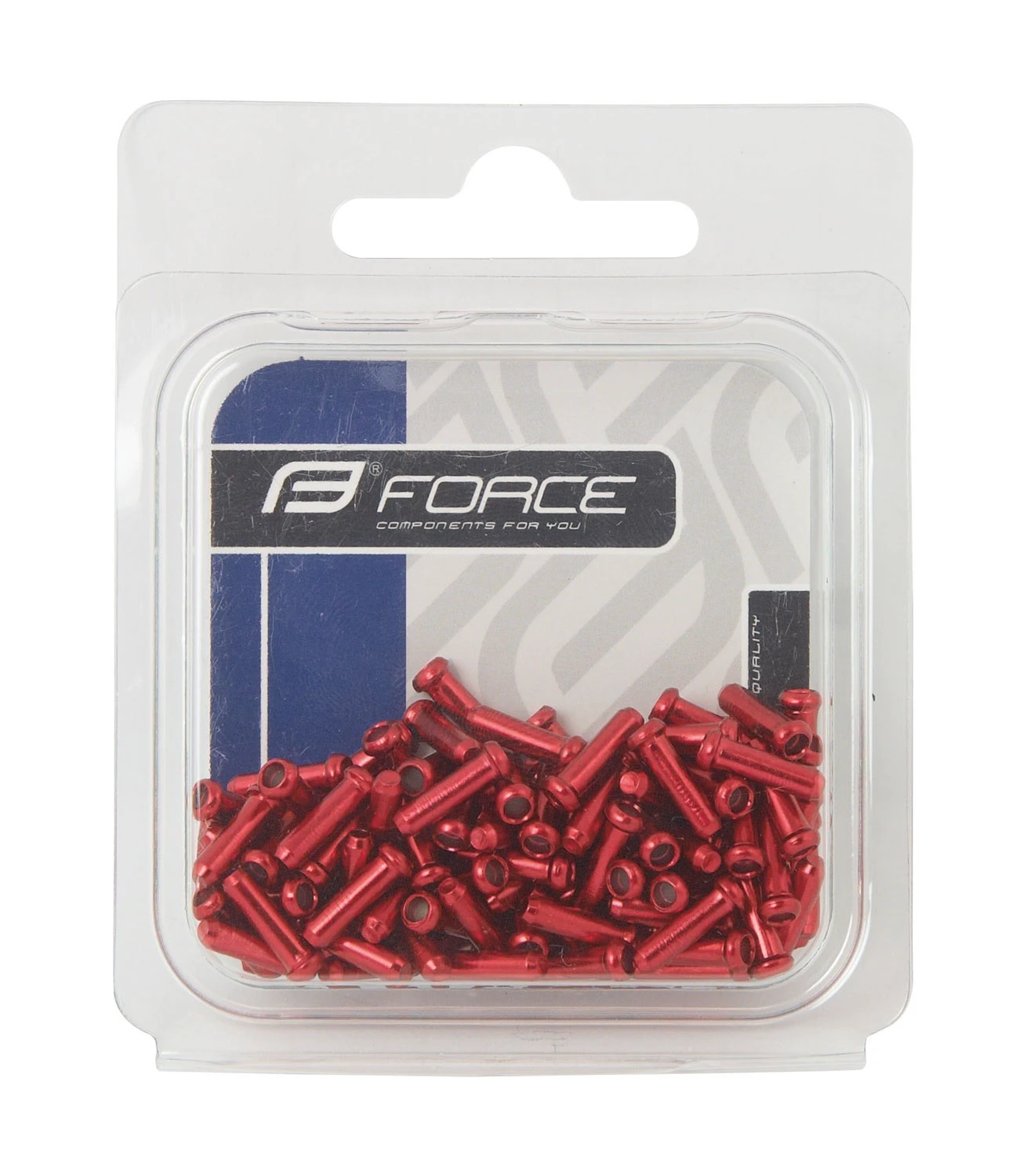 3. Capsa cablu Force Aluminiu Anodizat, Rosu