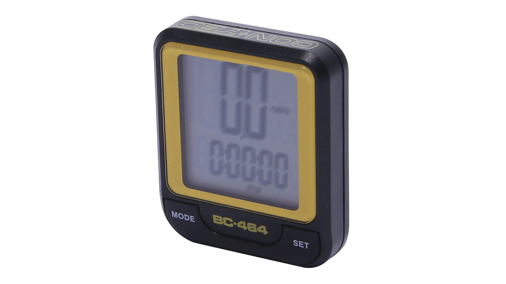 1. Ciclocomputer CONTEC CBC-464 8 Functii - Negru/Galben neon